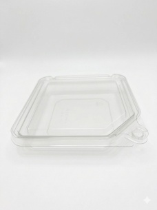 Square Box with connected lid with lock feature    |  SN: F1414-40