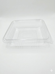 Square tray with connected lid     |  SN: S-5545