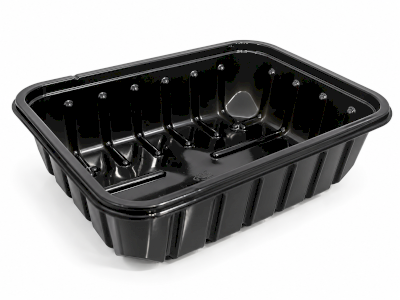 Rectangular tray 0.5 kg capacity black    |  SN: 1260-B